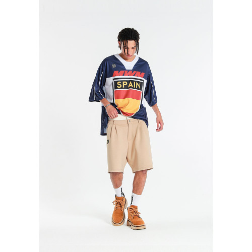MWM Unisex σορτς Double Waistband Pleated Shorts